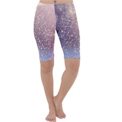 Snowfall Winter Cropped Leggings  by artworkshop