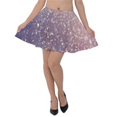 Snowfall Winter Velvet Skater Skirt by artworkshop