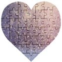 Snowfall Winter Wooden Puzzle Heart View1