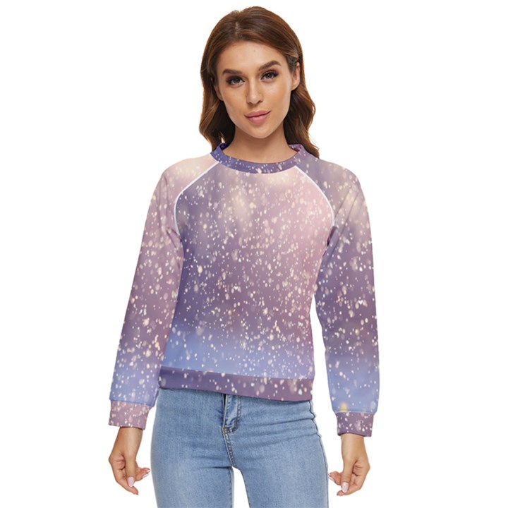 Snowfall Winter Women s Long Sleeve Raglan Tee