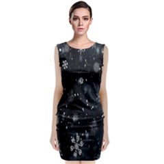 Snowflakes Snow Classic Sleeveless Midi Dress by artworkshop