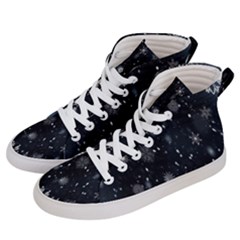 Snowflakes Snow Men s Hi-top Skate Sneakers by artworkshop