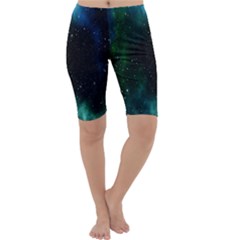 Stars Sky Space Cropped Leggings  by artworkshop