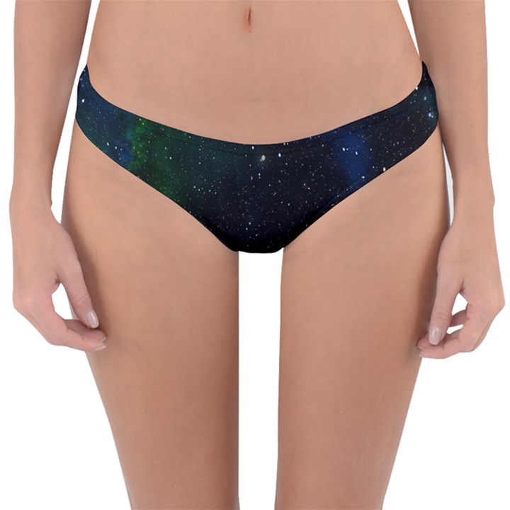 Stars Sky Space Reversible Hipster Bikini Bottoms