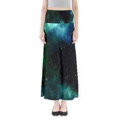 Stars Sky Space Full Length Maxi Skirt by artworkshop