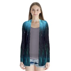 Stars Sky Space Drape Collar Cardigan by artworkshop