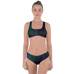 Stars Sky Space Criss Cross Bikini Set by artworkshop