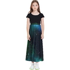 Stars Sky Space Kids  Flared Maxi Skirt by artworkshop