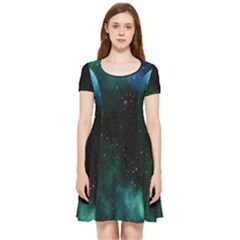 Stars Sky Space Inside Out Cap Sleeve Dress