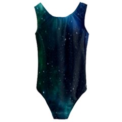 Stars Sky Space Kids  Cut-out Back One Piece Swimsuit by artworkshop