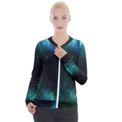 Stars Sky Space Casual Zip Up Jacket by artworkshop