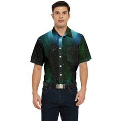 Stars Sky Space Men s Short Sleeve Pocket Shirt  by artworkshop