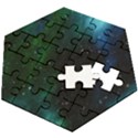 Stars Sky Space Wooden Puzzle Hexagon View2