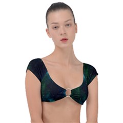 Stars Sky Space Cap Sleeve Ring Bikini Top by artworkshop