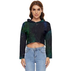 Stars Sky Space Women s Lightweight Cropped Hoodie by artworkshop