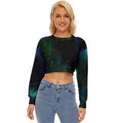 Stars Sky Space Lightweight Long Sleeve Sweatshirt by artworkshop