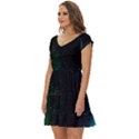 Stars Sky Space Short Sleeve Tiered Mini Dress View2