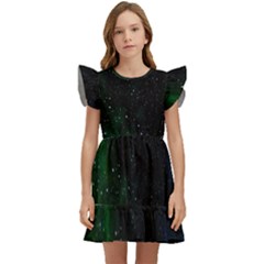 Stars Sky Space Kids  Winged Sleeve Dress by artworkshop