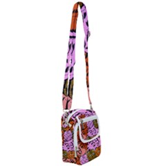 Tileable Seamless Cat Kitty Shoulder Strap Belt Bag by artworkshop