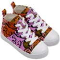 Tileable Seamless Cat Kitty Kids  Mid-Top Canvas Sneakers View3