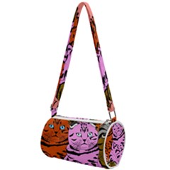 Tileable Seamless Cat Kitty Mini Cylinder Bag by artworkshop