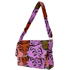 Tileable Seamless Cat Kitty Full Print Messenger Bag (l) by artworkshop