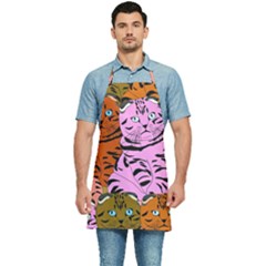 Tileable Seamless Cat Kitty Kitchen Apron by artworkshop