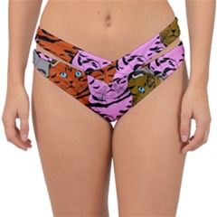 Tileable Seamless Cat Kitty Double Strap Halter Bikini Bottom