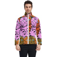 Tileable Seamless Cat Kitty Men s Bomber Jacket