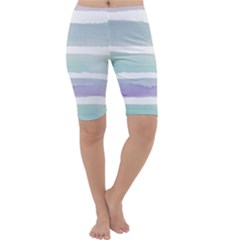 Watercolor Cropped Leggings  by artworkshop