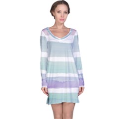 Watercolor Long Sleeve Nightdress by artworkshop