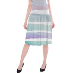 Watercolor Midi Beach Skirt by artworkshop