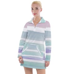 Watercolor Women s Long Sleeve Casual Dress by artworkshop