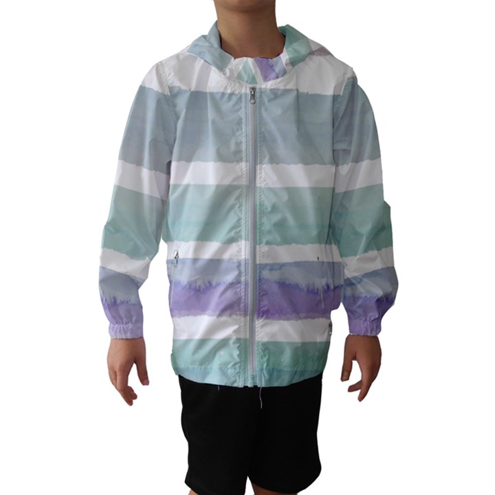 Watercolor Kids  Hooded Windbreaker