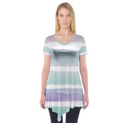 Watercolor Short Sleeve Tunic  by artworkshop