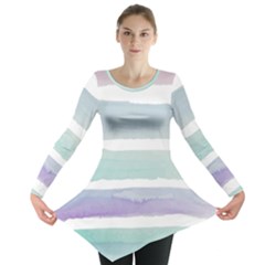 Watercolor Long Sleeve Tunic  by artworkshop