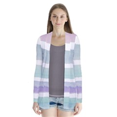 Watercolor Drape Collar Cardigan by artworkshop