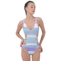 Watercolor Side Cut Out Swimsuit by artworkshop