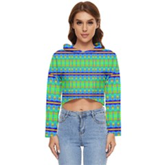 Catching Fractals Women s Lightweight Cropped Hoodie