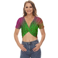 Handball Twist Front Crop Top