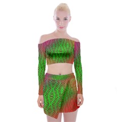 Handball Off Shoulder Top With Mini Skirt Set by Thespacecampers