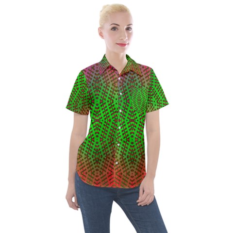 Handball Women s Short Sleeve Pocket Shirt by Thespacecampers