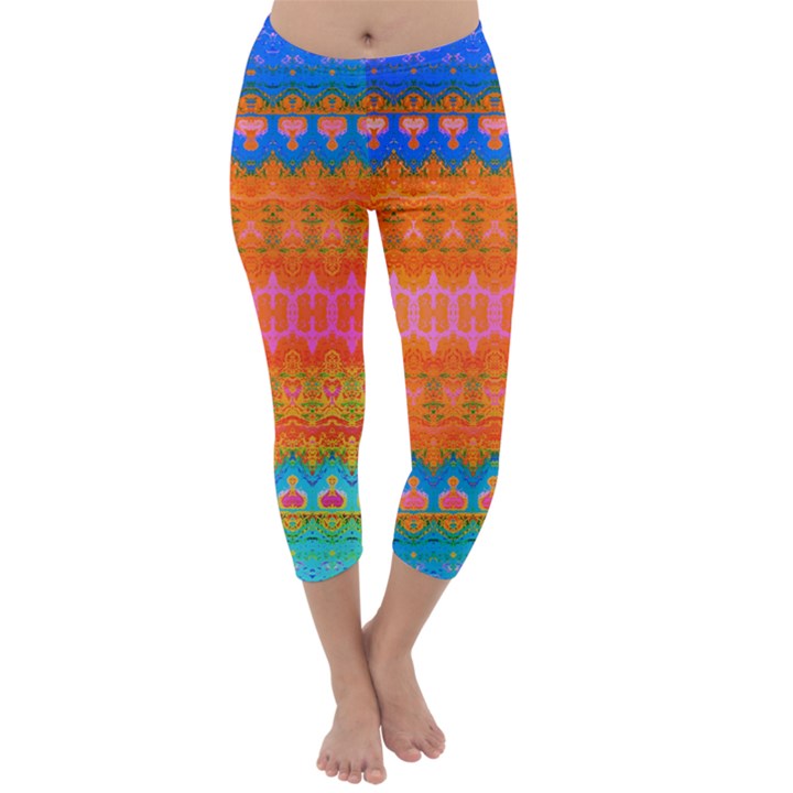 Sky Delight Capri Winter Leggings 