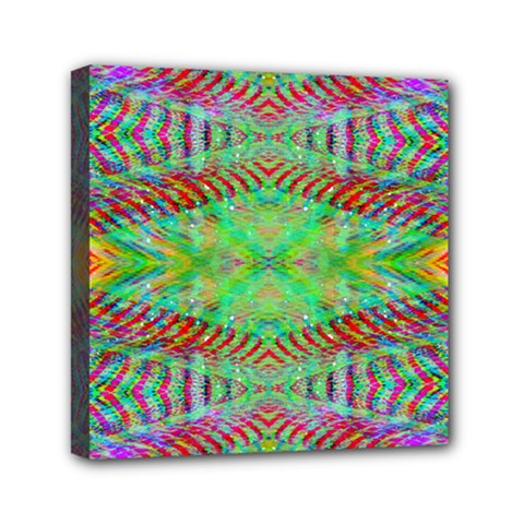 Whimsy Mint Mini Canvas 6  X 6  (stretched) by Thespacecampers