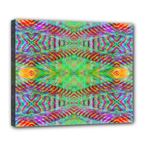 Whimsy Mint Deluxe Canvas 24  X 20  (stretched) by Thespacecampers