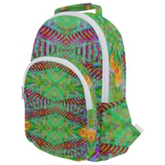 Whimsy Mint Rounded Multi Pocket Backpack by Thespacecampers