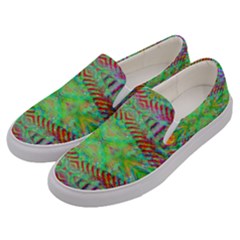 Whimsy Mint Men s Canvas Slip Ons by Thespacecampers