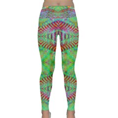 Whimsy Mint Lightweight Velour Classic Yoga Leggings by Thespacecampers