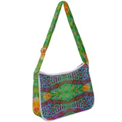 Whimsy Mint Zip Up Shoulder Bag by Thespacecampers