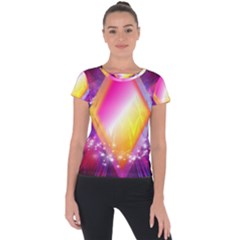 My Diamonds Short Sleeve Sports Top  by Thespacecampers